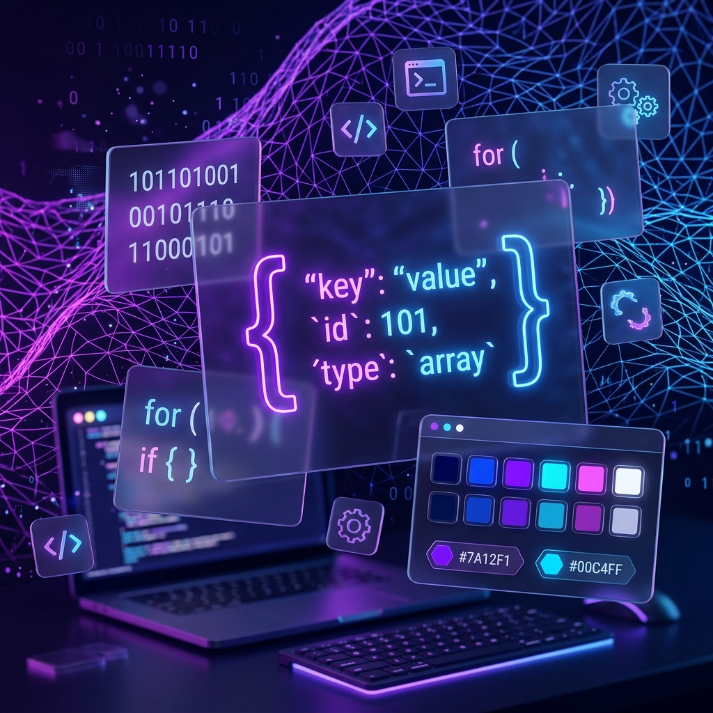 คู่มือเครื่องมือพัฒนาเว็บ: จัดรูปแบบ JSON สร้างข้อความจำลอง แปลงฐาน 64 และโค้ดสี CSS